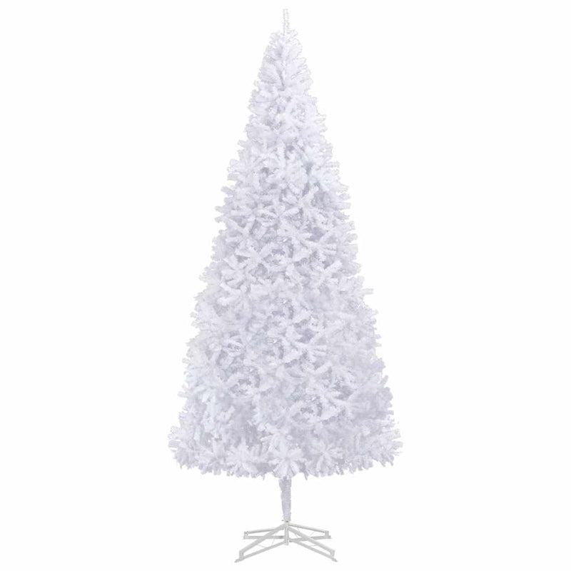 Kunstkerstboom Met Verlichting En Kerstballen 500 Cm Wit Blauw