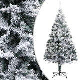 Kunstkerstboom Met Led's, Kerstballen En Sneeuw 400 Cm Groen