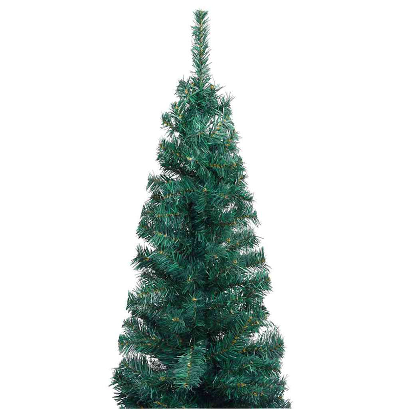 Kunstkerstboom Met Verlichting En Kerstballen Smal