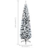 Kunstkerstboom Met Verlichting En Kerstballen Smal 240 Cm Groen