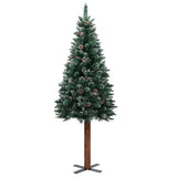 Kunstkerstboom Met Verlichting En Kerstballen Smal 210 Cm Groen