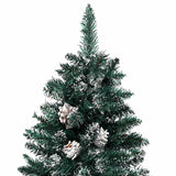 Kunstkerstboom Met Verlichting En Kerstballen Smal 210 Cm Groen