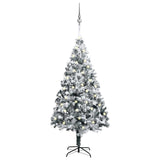 Kunstkerstboom Met Verlichting En Kerstballen 240 Cm Pvc Groen