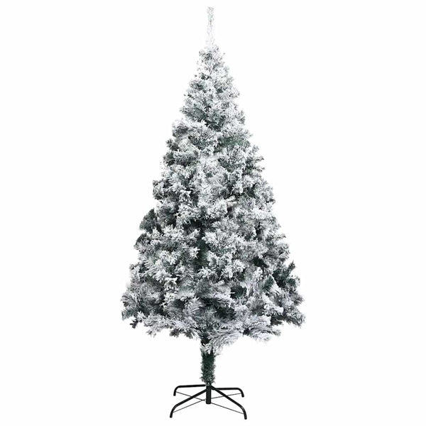 Kunstkerstboom Met Verlichting En Kerstballen 240 Cm Pvc Groen