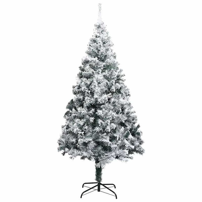 Kunstkerstboom Met Verlichting En Kerstballen 240 Cm Pvc Groen