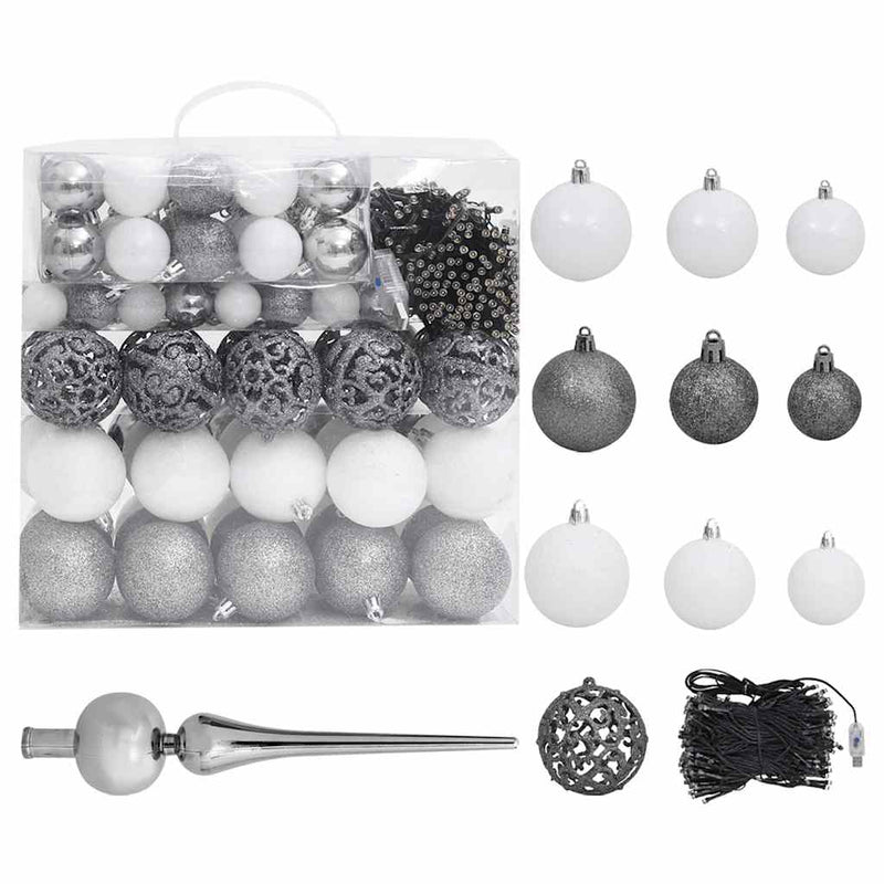 Kerstslinger Met Led's En Kerstballen 20 M Pvc Groen