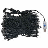 Kunstkerstboom Met Led's En Kerstballen Hoek 240 Cm Pvc Wit