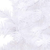 Kunstkerstboom Met Led's En Kerstballen Hoek 240 Cm Pvc Wit