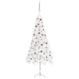 Kunstkerstboom Met Led's En Kerstballen Hoek 210 Cm Pvc