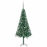 Kunstkerstboom Met Led's En Kerstballen Hoek 210 Cm Pvc