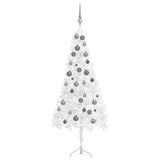 Kunstkerstboom Met Led's En Kerstballen Hoek 210 Cm Pvc