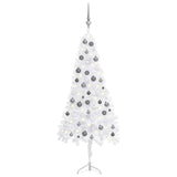 Kunstkerstboom Met Led's En Kerstballen Hoek 210 Cm Pvc