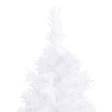 Kunstkerstboom Met Led's En Kerstballen Hoek 210 Cm Pvc Wit