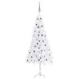Kunstkerstboom Met Led's En Kerstballen Hoek 210 Cm Pvc