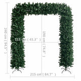 Kerstboog Met Led's 240 Cm Groen