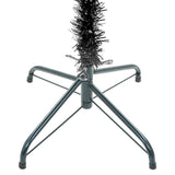 Kerstboom Met Led Smal 210 Cm Zwart