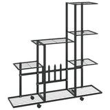 Bloemenstandaard Met Wielen 94,5X25X92,5 Cm Metaal