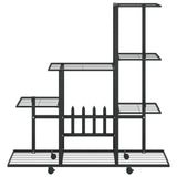 Bloemenstandaard Met Wielen 94,5X25X92,5 Cm Metaal