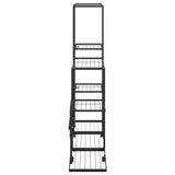 Bloemenstandaard Met Wielen 94,5X25X92,5 Cm Metaal