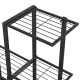 Bloemenstandaard Met Wielen 94,5X25X92,5 Cm Metaal