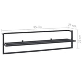 Handdoekenrek 95X25X22 Cm Ijzer
