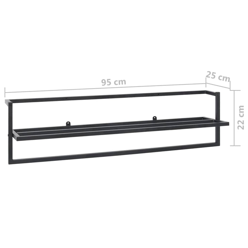 Handdoekenrek 95X25X22 Cm Ijzer