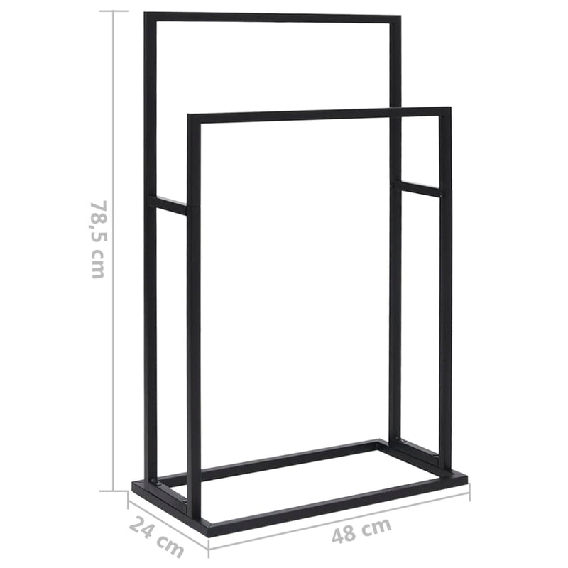 Handdoekenrek Vrijstaand 48X24X78,5 Cm Ijzer