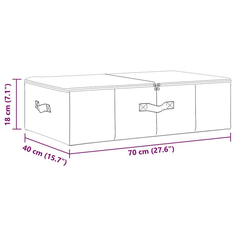 Opbergboxen 70X40X18 Cm Stof Kleurig