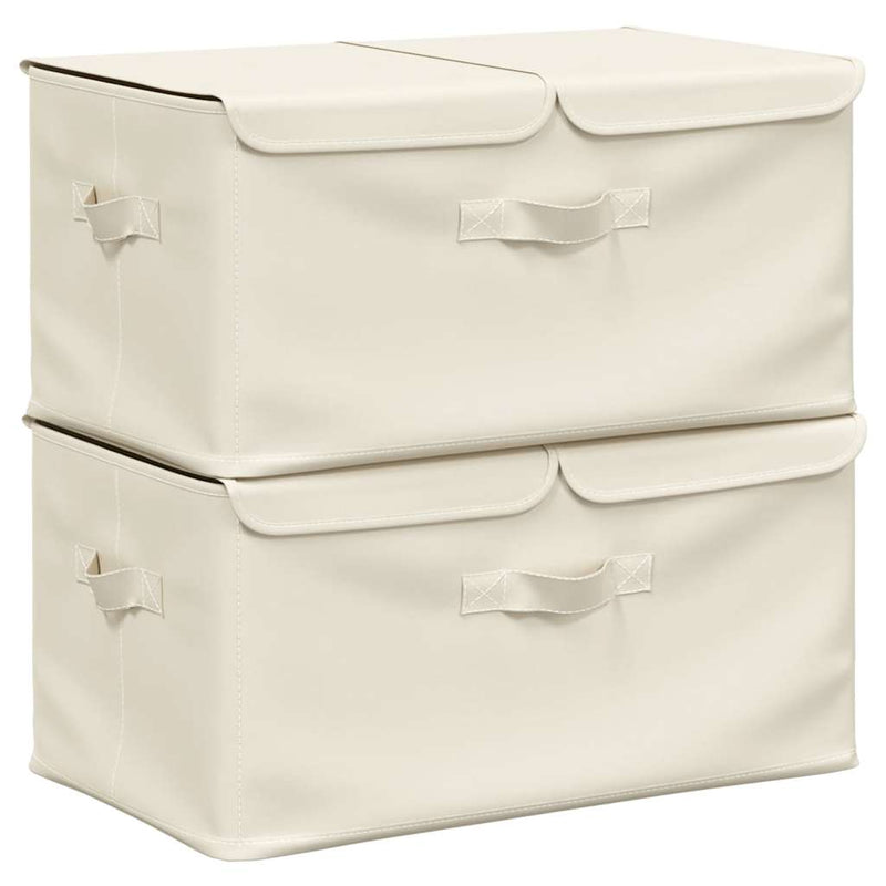 Opbergboxen 50X30X25 Cm Stof Kleurig Crème
