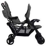 Tweelingkinderwagen Tandem Staal