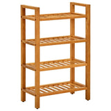 Schoenenrek Met 4 Schappen 50X27X Massief Eikenhout