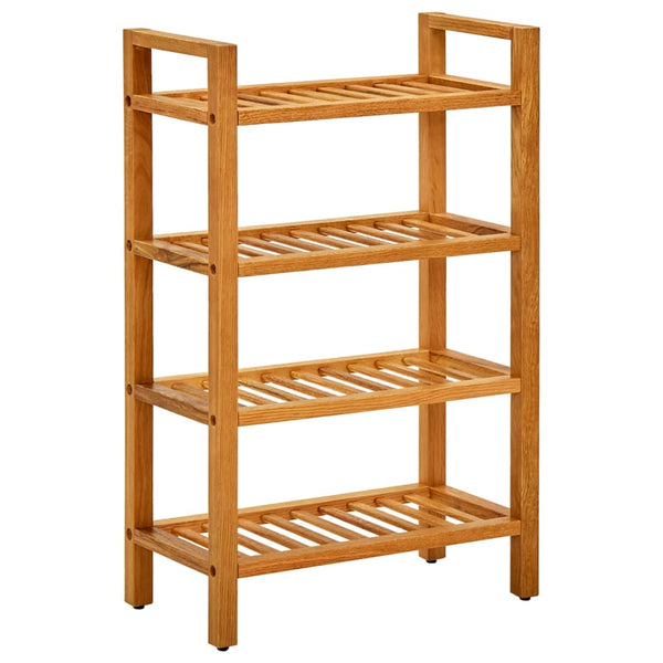 Schoenenrek Met 4 Schappen 50X27X Massief Eikenhout