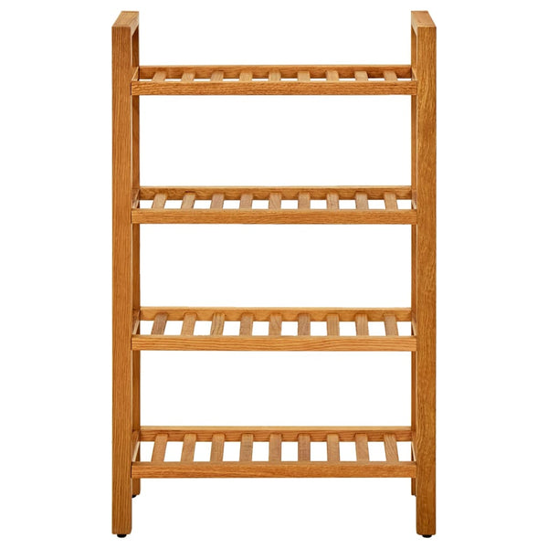 Schoenenrek Met 4 Schappen 50X27X Massief Eikenhout