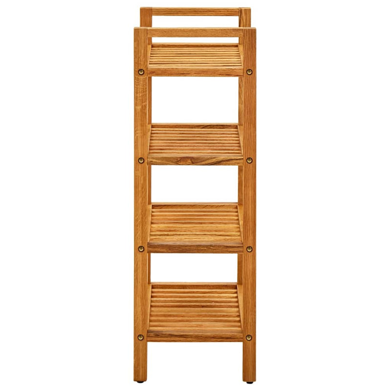 Schoenenrek Met 4 Schappen 50X27X Massief Eikenhout