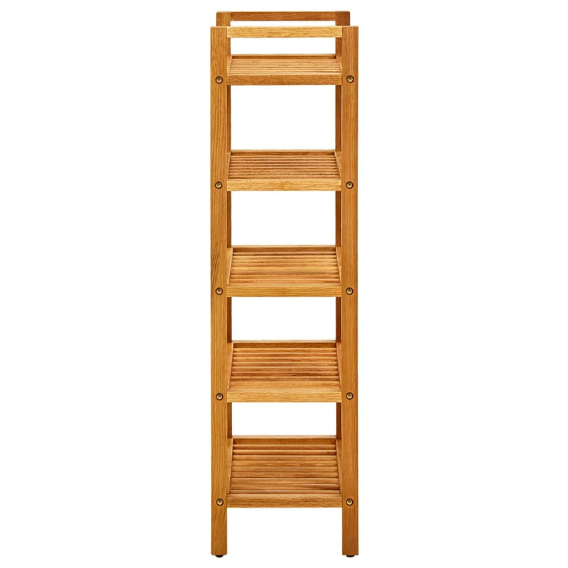 Schoenenrek Met 5 Schappen 50X27X Massief Eikenhout