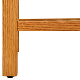 Schoenenrek Met 4 Schappen 100X27X Massief Eikenhout