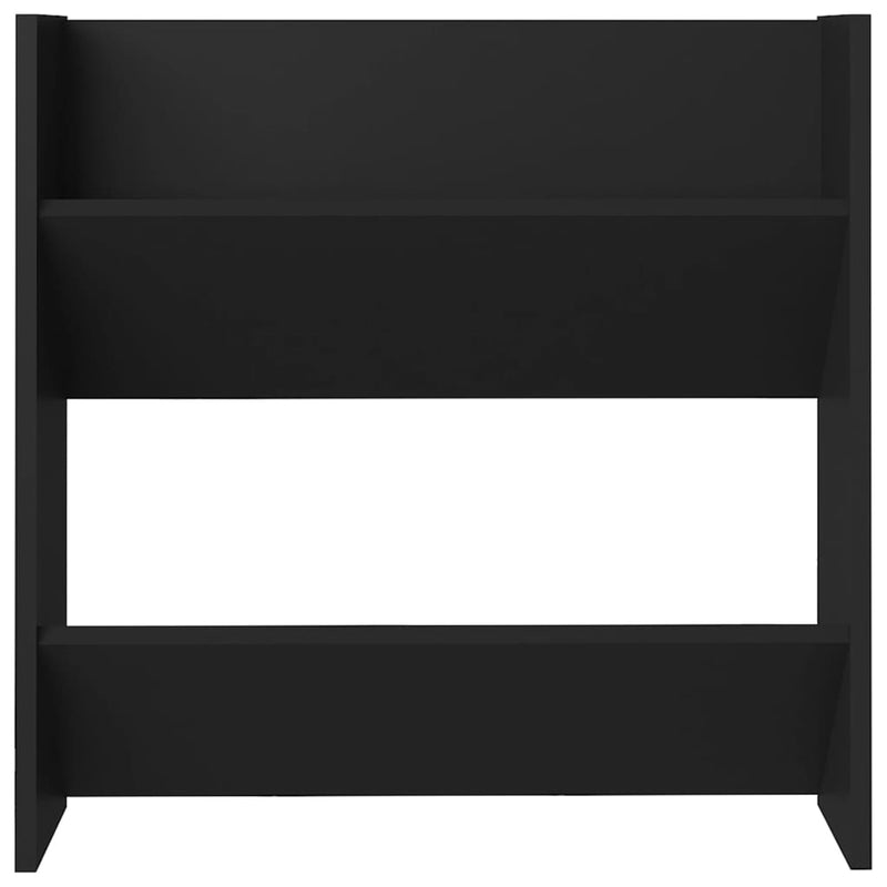 Wandschoenenkasten 60X18X Bewerkt Hout Zwart