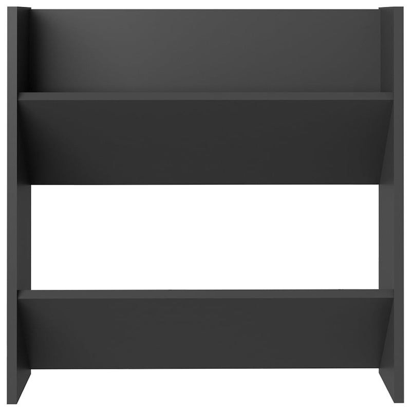 Wandschoenenkasten 60X18X Bewerkt Hout Grijs
