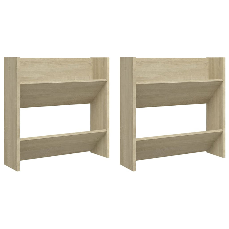 Wandschoenenkasten 60X18X Spaanplaat Sonoma Eiken