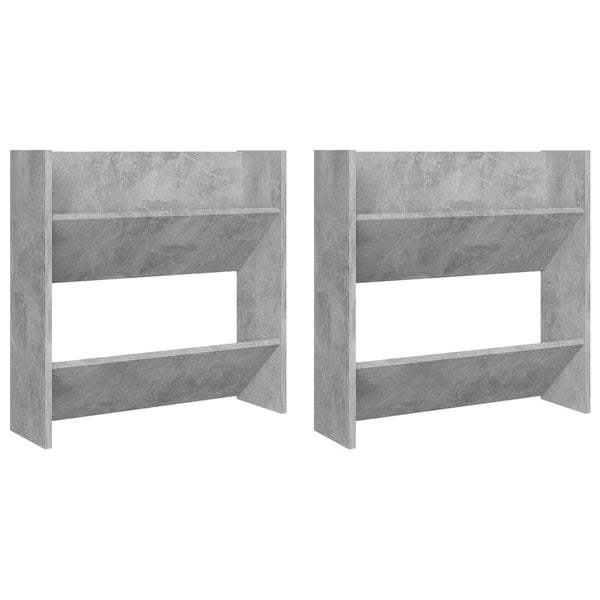 Wandschoenenkasten 60X18X Spaanplaat Betongrijs