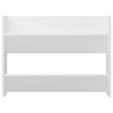 Wandschoenenkast 80X18X Bewerkt Hout Wit
