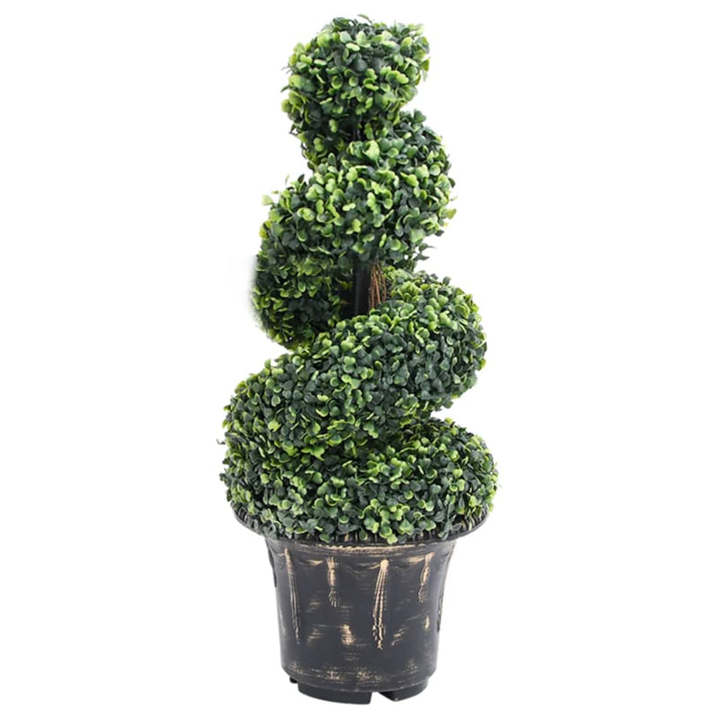 Kunstplant Met Pot Buxus Spiraal 117 Cm Groen