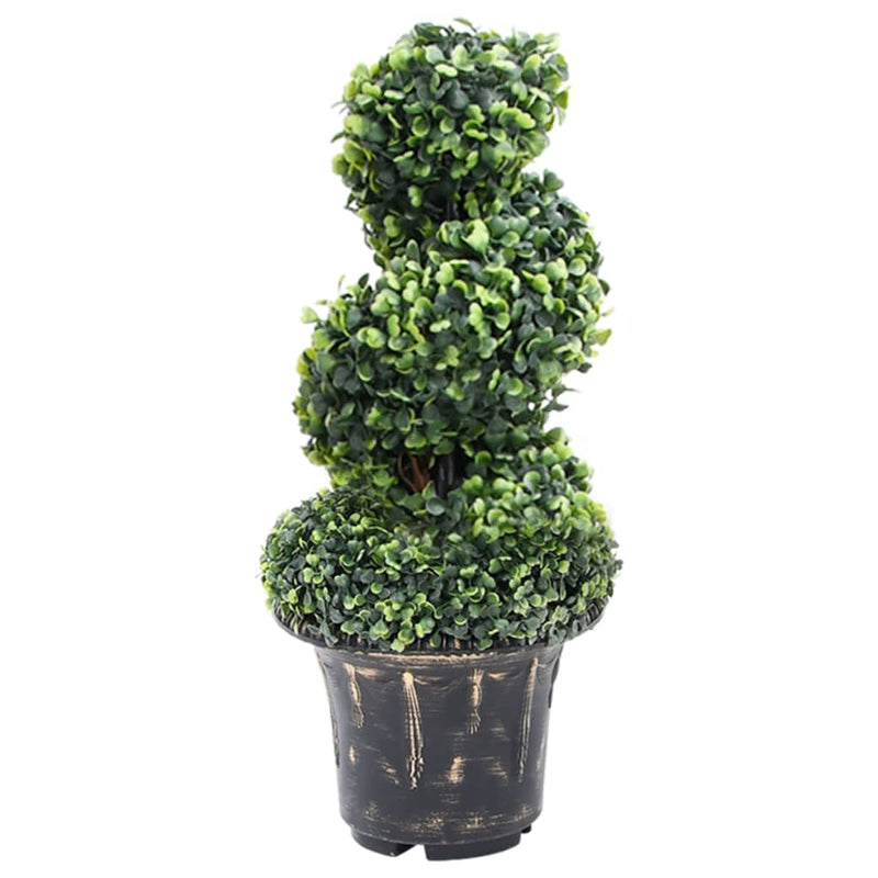 Kunstplant Met Pot Buxus Spiraal 117 Cm Groen