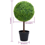 Kunstplant Met Pot Buxus Bolvorming 71 Cm Groen