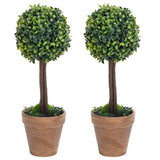 Kunstplanten Met Pot Buxus Bolvorming 33 Cm Groen