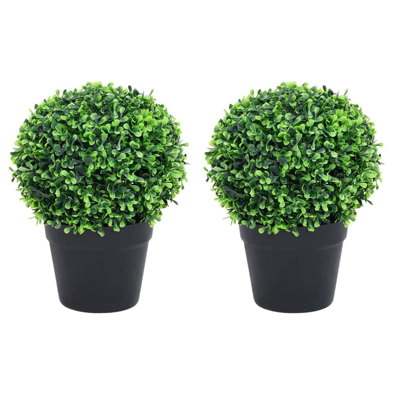 Kunstplanten Met Pot Buxus Bolvorming 37 Cm Groen