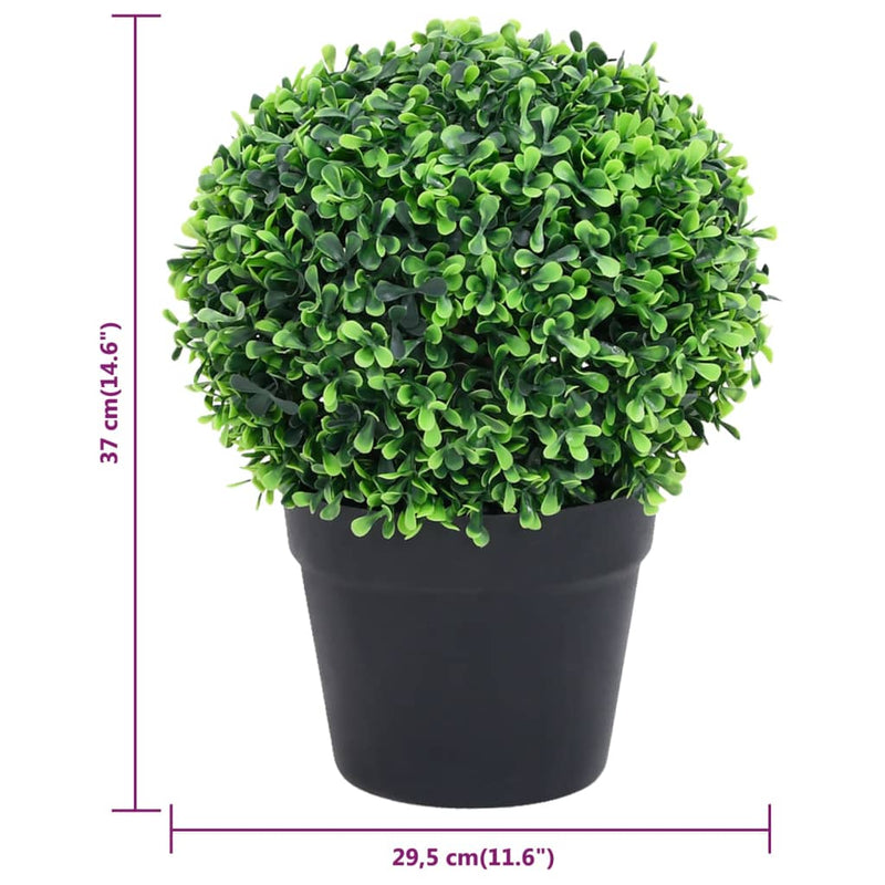 Kunstplanten Met Pot Buxus Bolvorming 37 Cm Groen