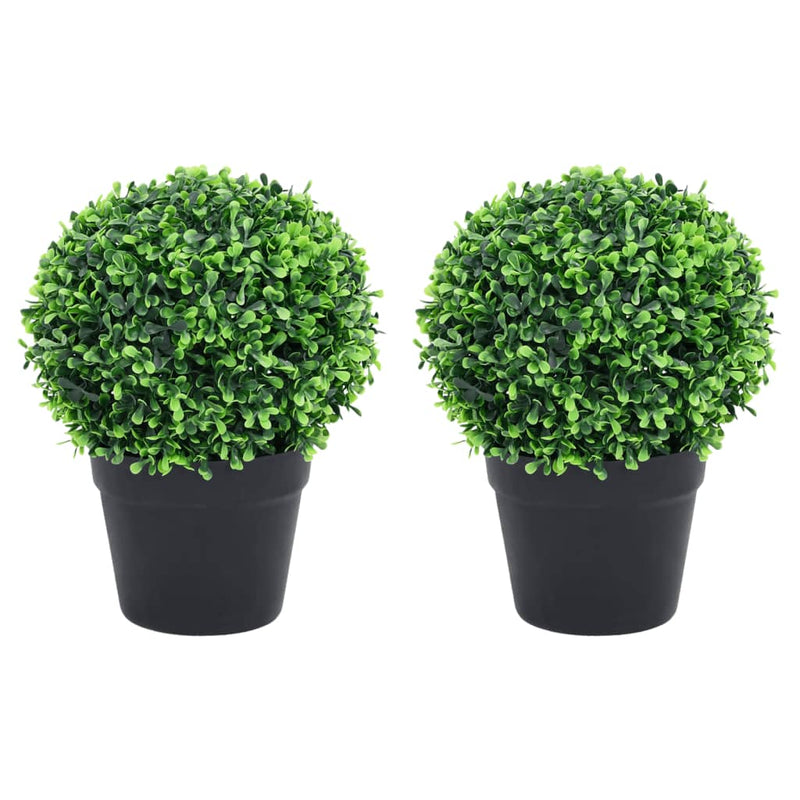 Kunstplanten Met Pot Buxus Bolvorming 37 Cm Groen