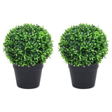 Kunstplanten Met Pot Buxus Bolvorming 37 Cm Groen