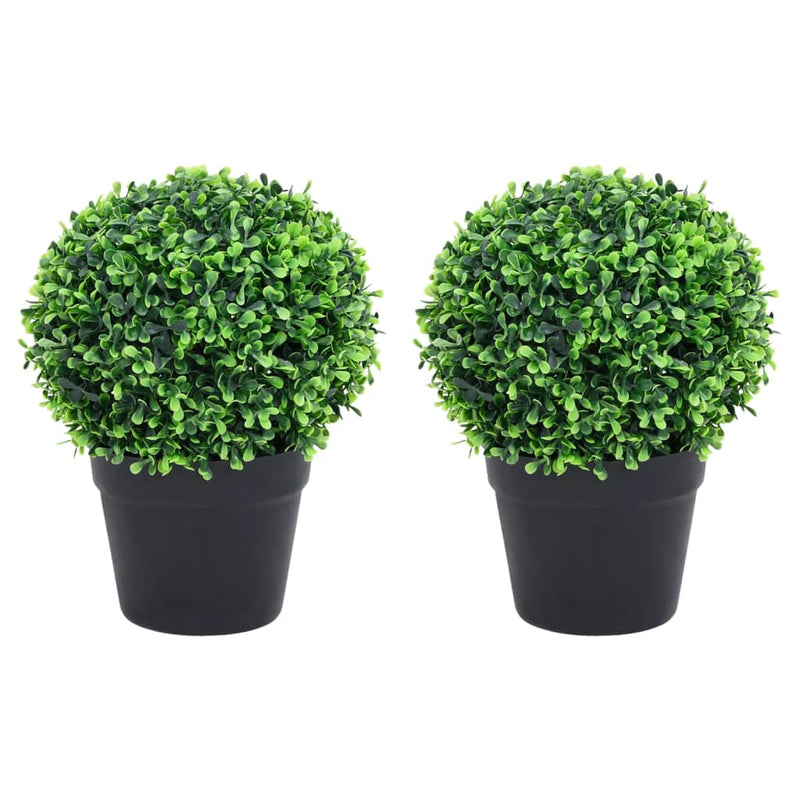Kunstplanten Met Pot Buxus Bolvorming 37 Cm Groen